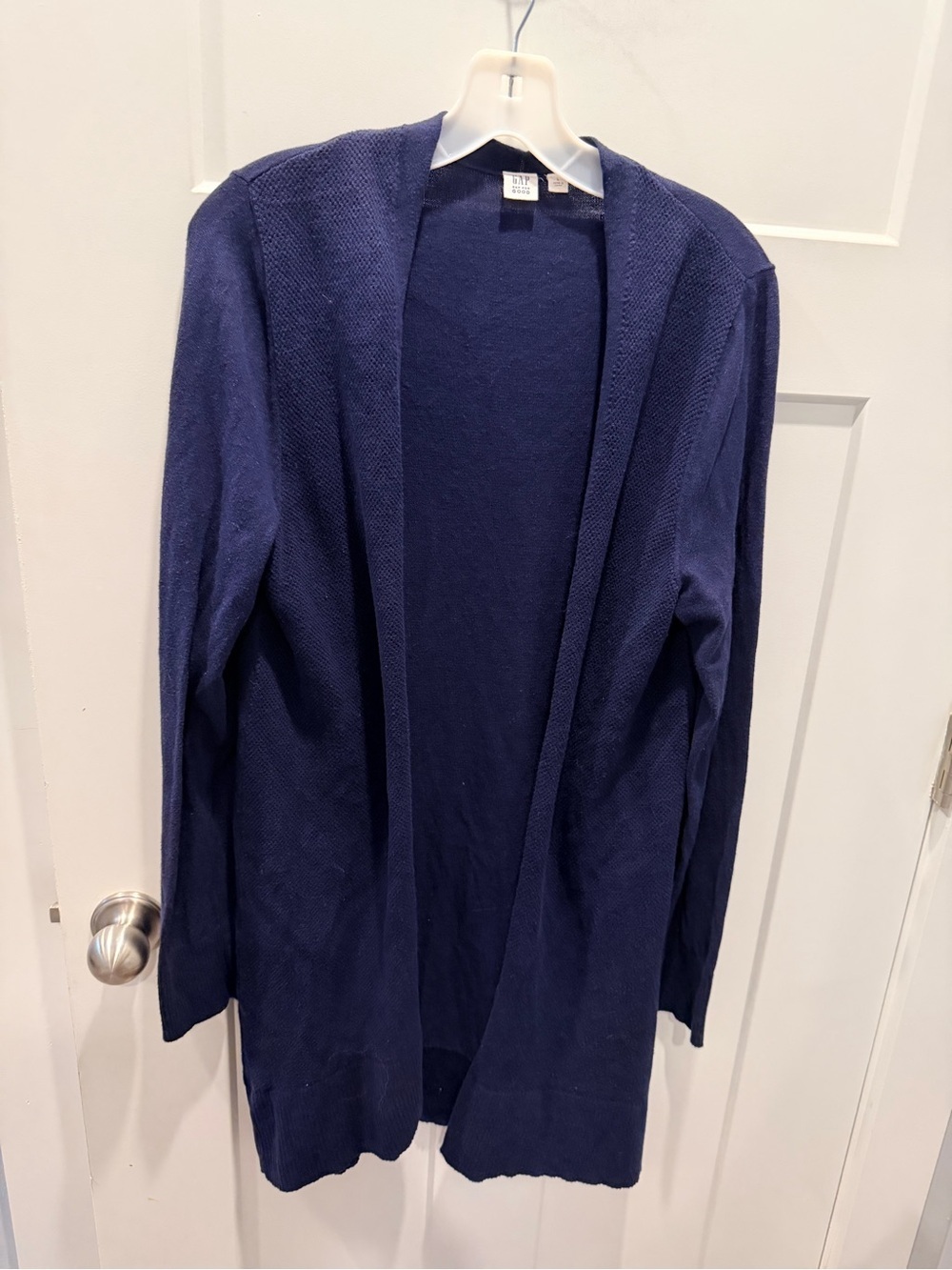 Gap For Good Navy Open Front Cotton Cardigan Sweater Large